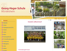 Tablet Screenshot of georg-hager-schule.de